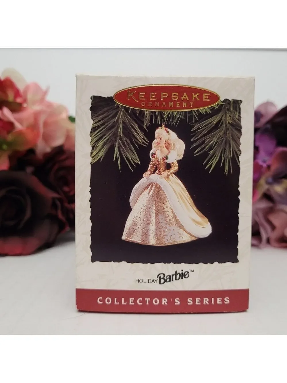 Vintage 1994 Hallmark Keepsake Ornament Holiday Barbie Collectors Series
